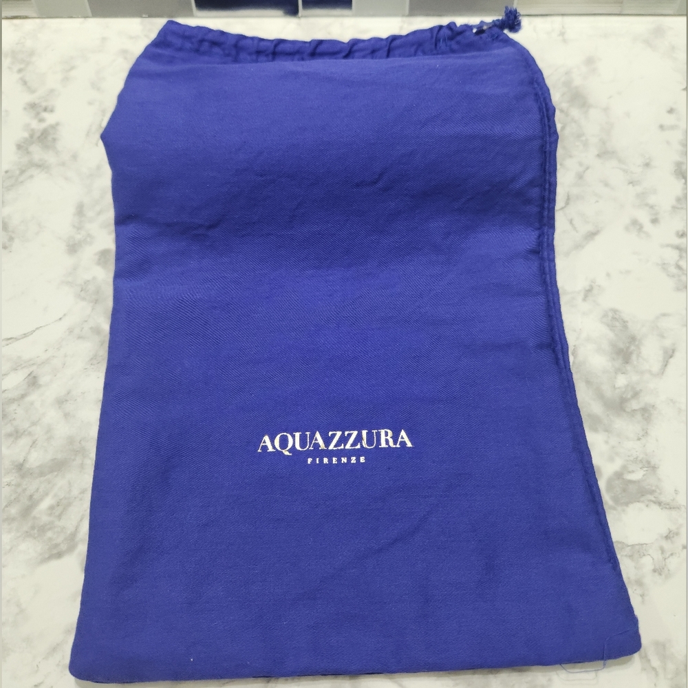 AQUAZZURA FIRENZE Italy Blue Dust Bag